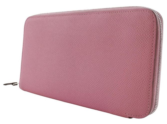 Cartera de seda Azap Long de Hermès Rosa - vista 2