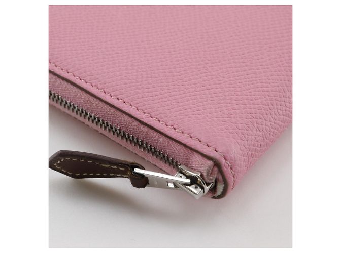 Cartera de seda Azap Long de Hermès Rosa - vista 4
