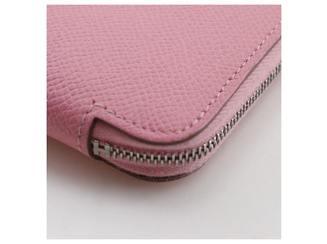 Cartera de seda Azap Long de Hermès Rosa - vista 5