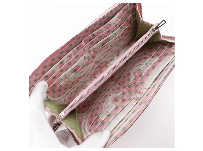 Cartera de seda Azap Long de Hermès Rosa - vista 8