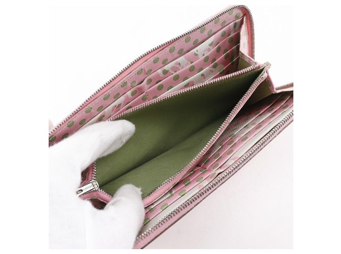 Cartera de seda Azap Long de Hermès Rosa - vista 9