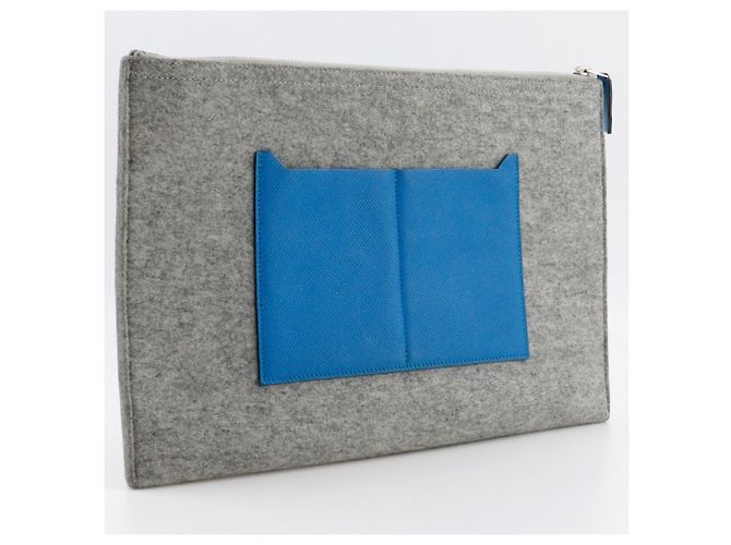 Hermès Borsa a tracolla Hermes Too Doo 37 Marrone Blu - vista 3