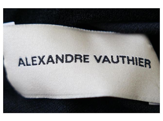 Schwarzes, gerafftes Minikleid mit einem Schulterträger von Alexandre Vauthier - Ansicht 6