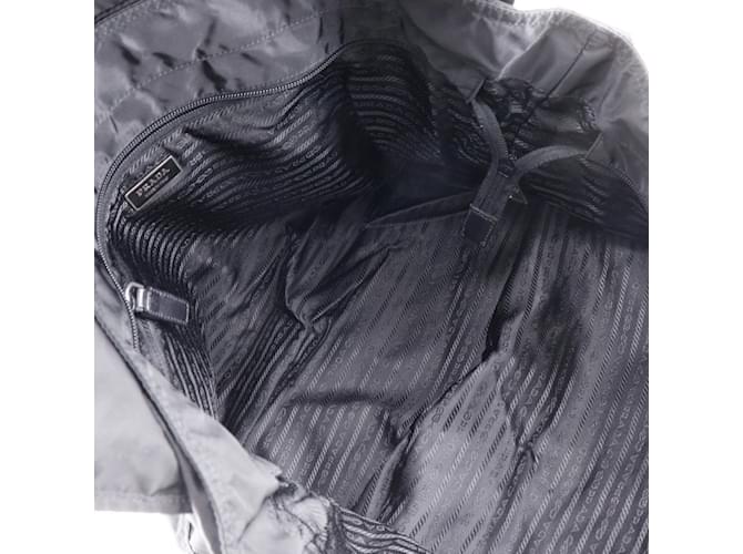 Borsa a spalla in nylon Prada nera Nero - vista 5