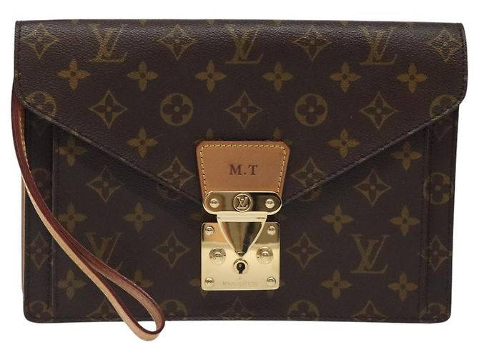 LOUIS VUITTON Monogram Série Dragonne Sac à Main SPO LV Auth BD1141 Monogramme - vue 13