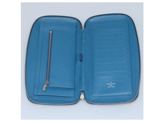 LOUIS VUITTON Epi Organizer Atholl Clutch Bag Blu M60731 LV Auth nb291 - vista 10