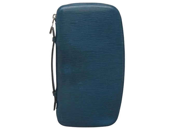 LOUIS VUITTON Epi Organizer Atholl Clutch Bag Blu M60731 LV Auth nb291 - vista 13