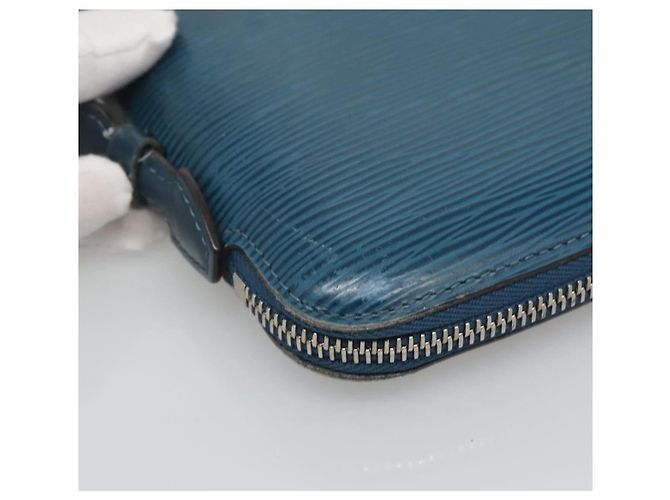 LOUIS VUITTON Epi Organizer Atholl Clutch Bag Blu M60731 LV Auth nb291 - vista 14