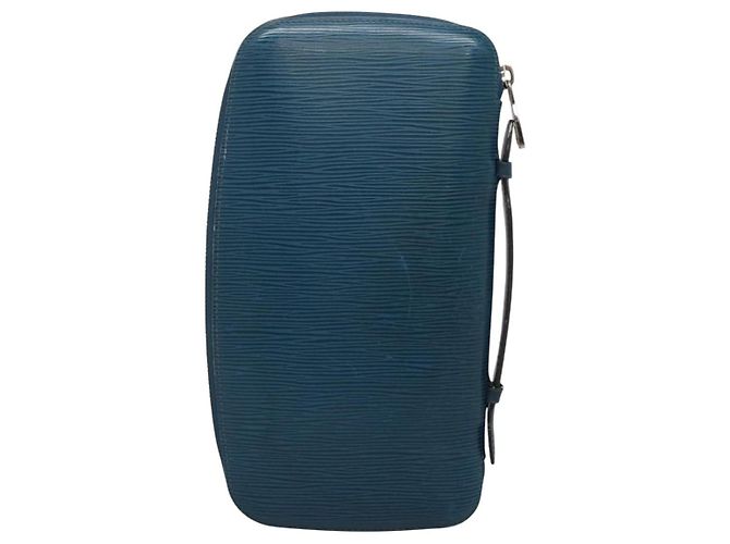 LOUIS VUITTON Epi Organizer Atholl Clutch Bag Blu M60731 LV Auth nb291 - vista 2