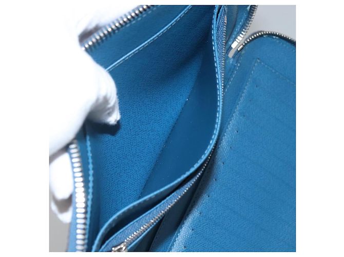 LOUIS VUITTON Epi Organizer Atholl Clutch Bag Blu M60731 LV Auth nb291 - vista 22