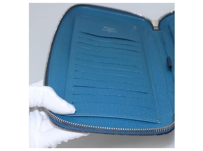 LOUIS VUITTON Epi Organizer Atholl Clutch Bag Blu M60731 LV Auth nb291 - vista 26