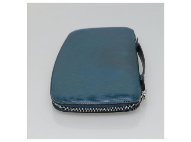 LOUIS VUITTON Epi Organizer Atholl Clutch Bag Blu M60731 LV Auth nb291 - vista 5