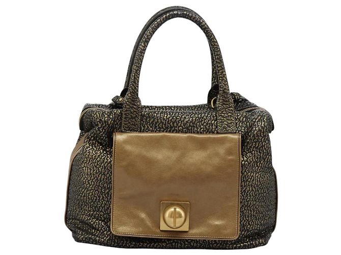 Chloé Borsa a mano in pelle Chloe 2 vie oro Auth sw191 D'oro - vista 13