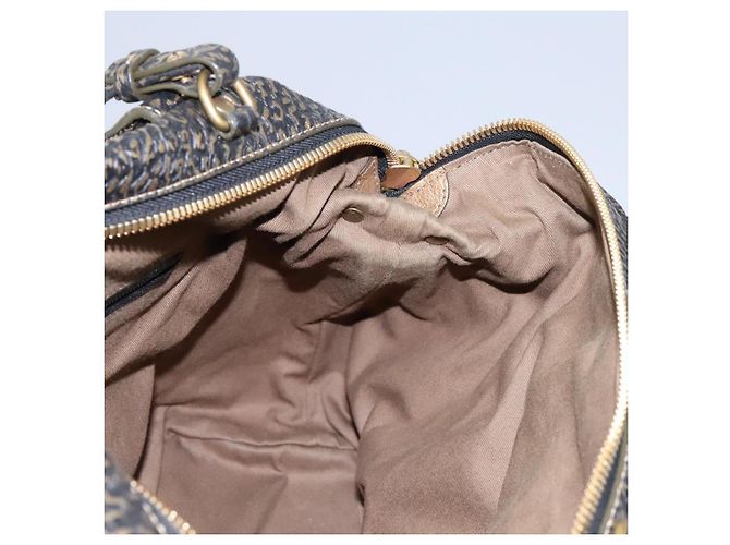 Chloé Borsa a mano in pelle Chloe 2 vie oro Auth sw191 D'oro - vista 21