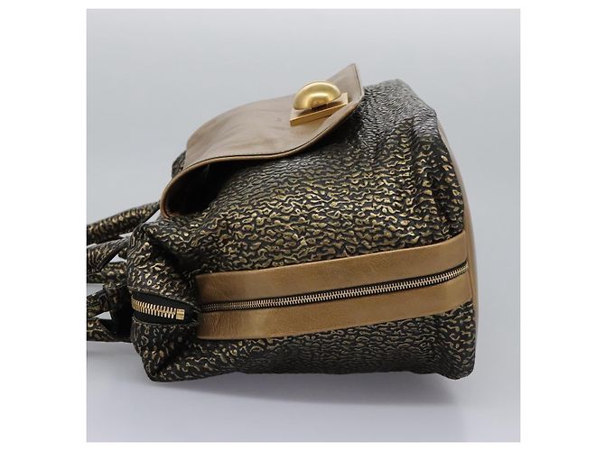 Chloé Borsa a mano in pelle Chloe 2 vie oro Auth sw191 D'oro - vista 3