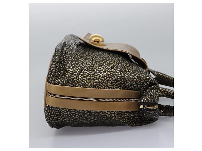 Chloé Borsa a mano in pelle Chloe 2 vie oro Auth sw191 D'oro - vista 4