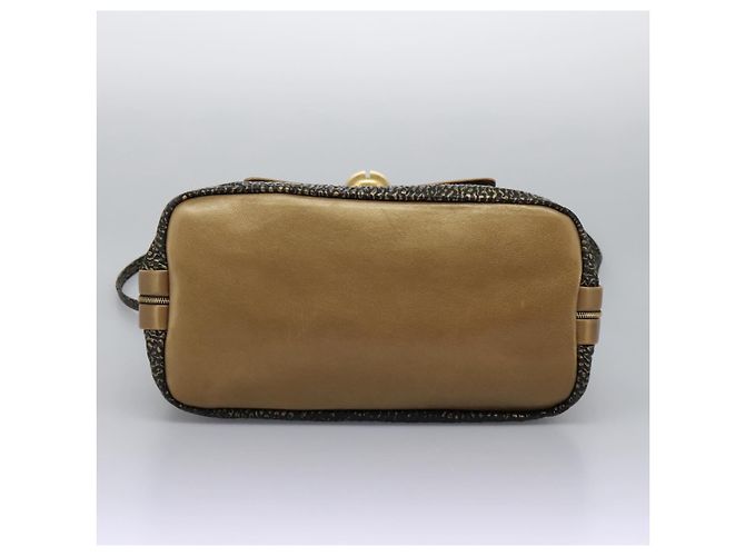 Chloé Borsa a mano in pelle Chloe 2 vie oro Auth sw191 D'oro - vista 5