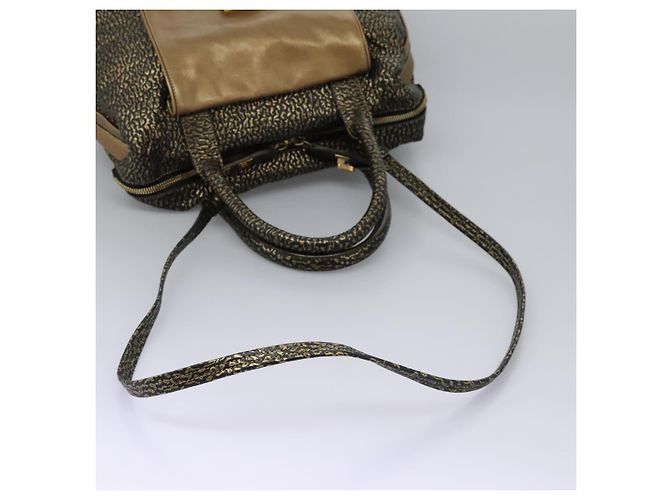 Chloé Borsa a mano in pelle Chloe 2 vie oro Auth sw191 D'oro - vista 8