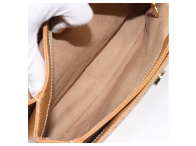 Gucci Borsa a mano Micro GG Supreme in PVC beige e oro 000 406 4857 Auth ki5660 D'oro - vista 10