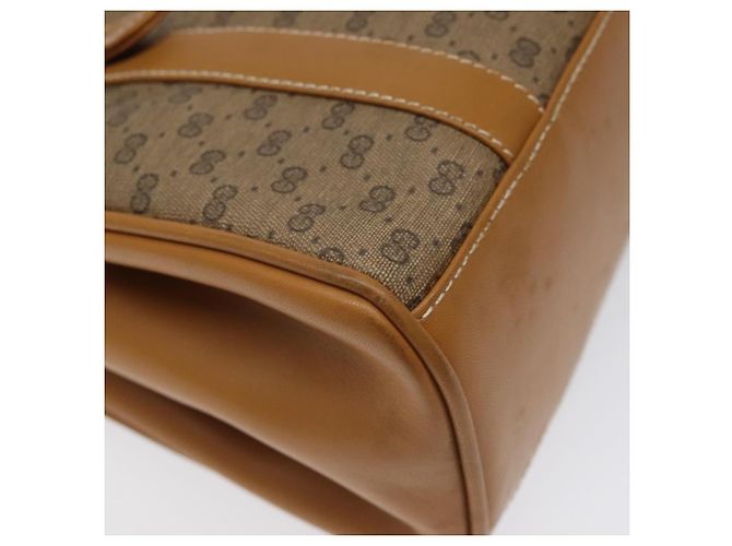 Gucci Borsa a mano Micro GG Supreme in PVC beige e oro 000 406 4857 Auth ki5660 D'oro - vista 14