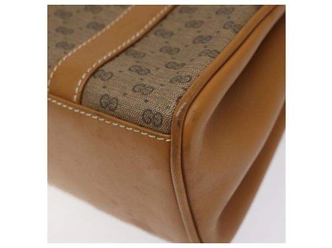 Gucci Borsa a mano Micro GG Supreme in PVC beige e oro 000 406 4857 Auth ki5660 D'oro - vista 15