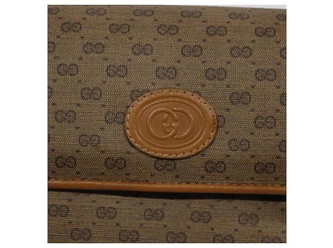 Gucci Borsa a mano Micro GG Supreme in PVC beige e oro 000 406 4857 Auth ki5660 D'oro - vista 17