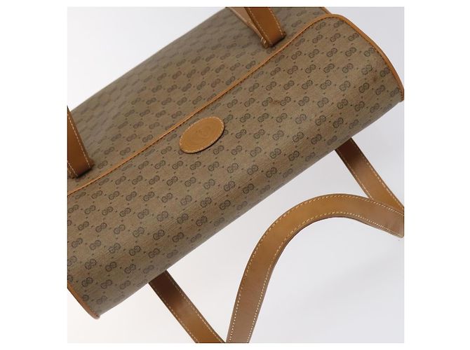 Gucci Borsa a mano Micro GG Supreme in PVC beige e oro 000 406 4857 Auth ki5660 D'oro - vista 6