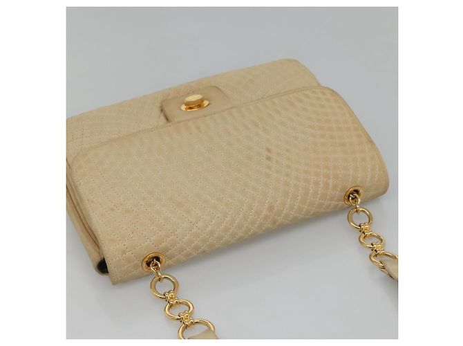Borsa a Spalla BALLY in Pelle Beige Auth BD1284 - vista 6