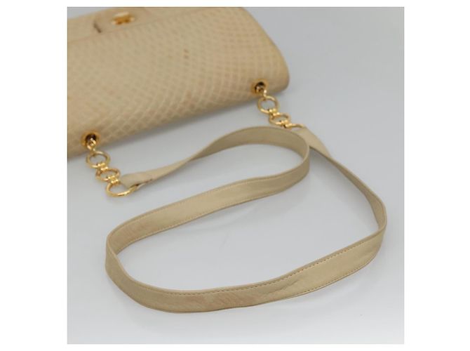 Borsa a Spalla BALLY in Pelle Beige Auth BD1284 - vista 7