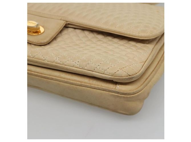 Borsa a Spalla BALLY in Pelle Beige Auth BD1284 - vista 9