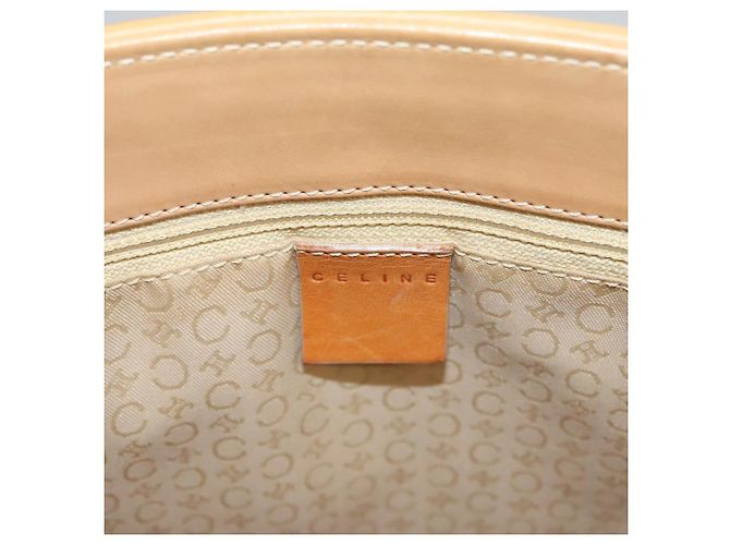 Céline Borsa tote in tela Macadam Celine in suede bianco e oro Auth mr1231 D'oro - vista 17