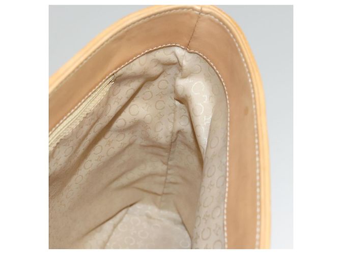 Céline Borsa tote in tela Macadam Celine in suede bianco e oro Auth mr1231 D'oro - vista 18