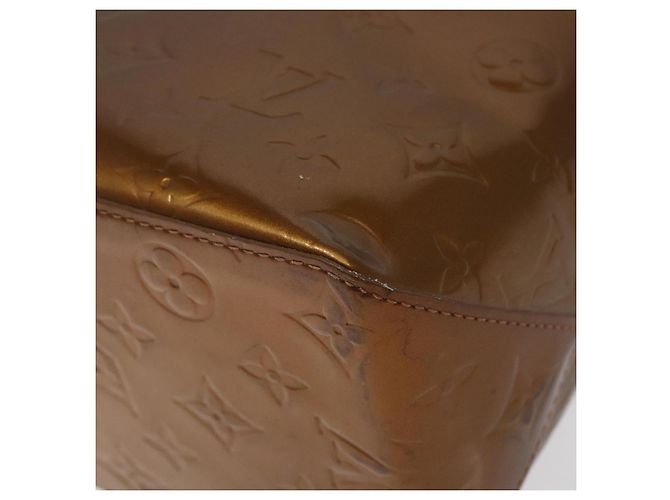 LOUIS VUITTON Monogram Vernis Reade MM Borsa a Mano Bronzo M91143 LV Auth ep8272 - vista 14