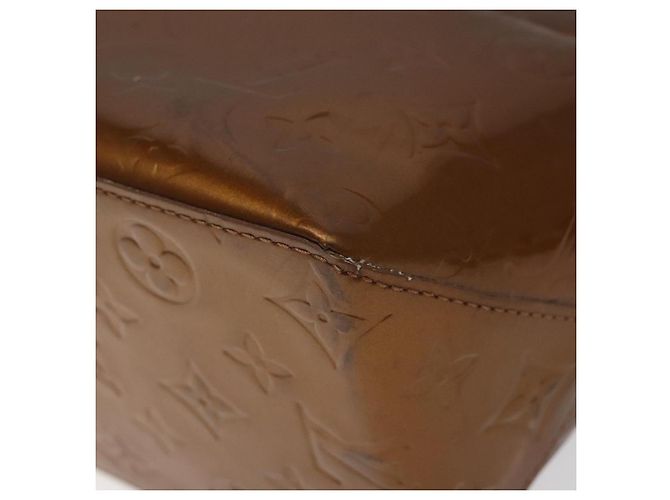 LOUIS VUITTON Monogram Vernis Reade MM Borsa a Mano Bronzo M91143 LV Auth ep8272 - vista 16