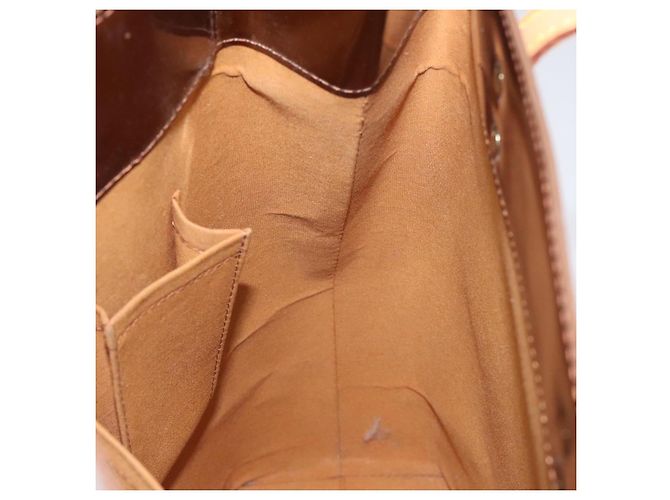 LOUIS VUITTON Monogram Vernis Reade MM Borsa a Mano Bronzo M91143 LV Auth ep8272 - vista 18