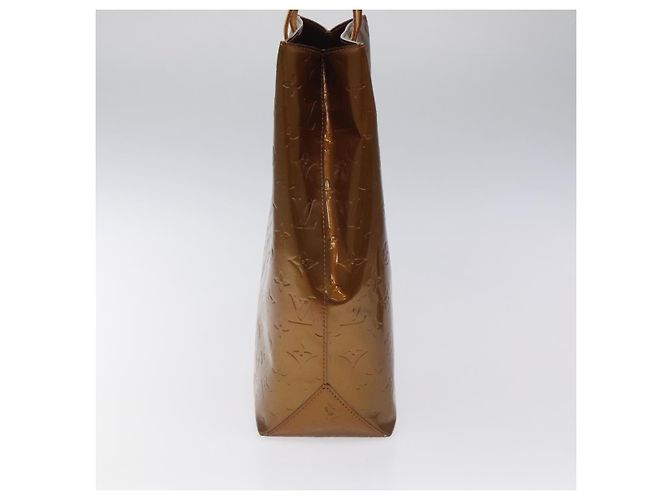 LOUIS VUITTON Monogram Vernis Reade MM Borsa a Mano Bronzo M91143 LV Auth ep8272 - vista 4
