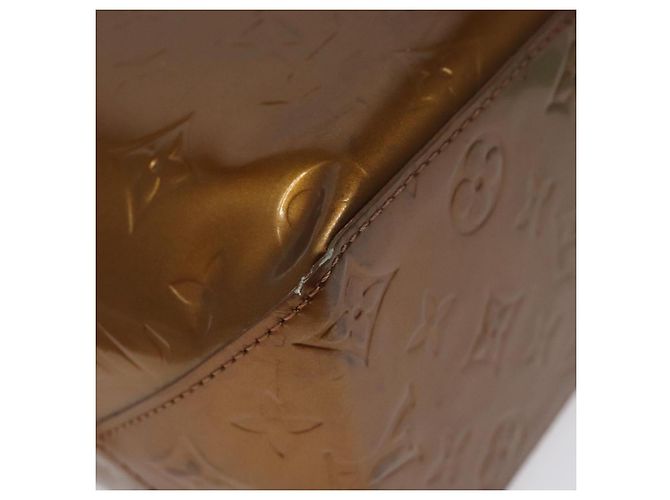 LOUIS VUITTON Monogram Vernis Reade MM Borsa a Mano Bronzo M91143 LV Auth ep8272 - vista 9