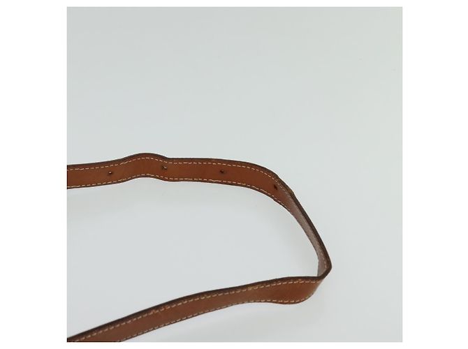 Céline Borsa a spalla in tela Macadam CELINE in pelle PVC marrone oro Auth 116597 D'oro - vista 14