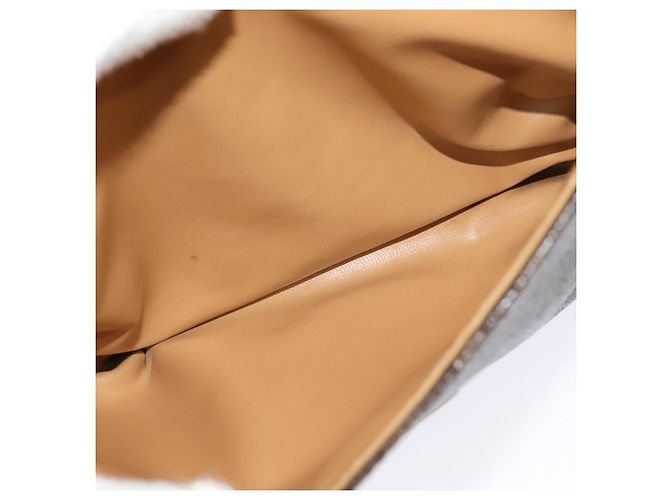 Céline Borsa a spalla in tela Macadam CELINE in pelle PVC marrone oro Auth 116597 D'oro - vista 23