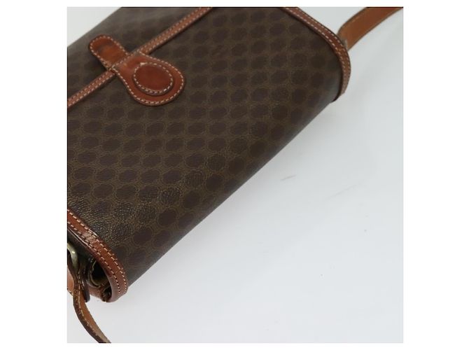Céline Borsa a spalla in tela Macadam CELINE in pelle PVC marrone oro Auth 116597 D'oro - vista 6