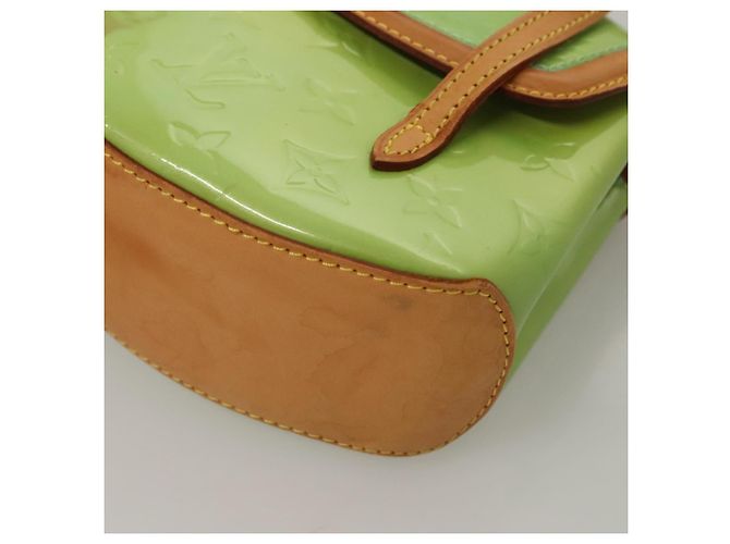 LOUIS VUITTON Schultertasche Vernis Biscayne Bay PM Pfefferminz M91289 Auth BD1918 Grün - Ansicht 14