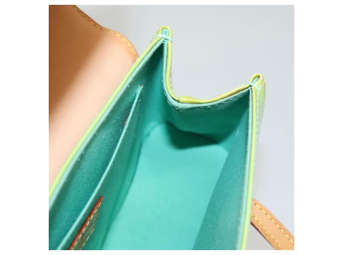 LOUIS VUITTON Schultertasche Vernis Biscayne Bay PM Pfefferminz M91289 Auth BD1918 Grün - Ansicht 18