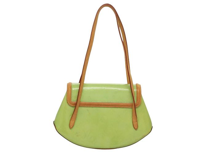 LOUIS VUITTON Schultertasche Vernis Biscayne Bay PM Pfefferminz M91289 Auth BD1918 Grün - Ansicht 2