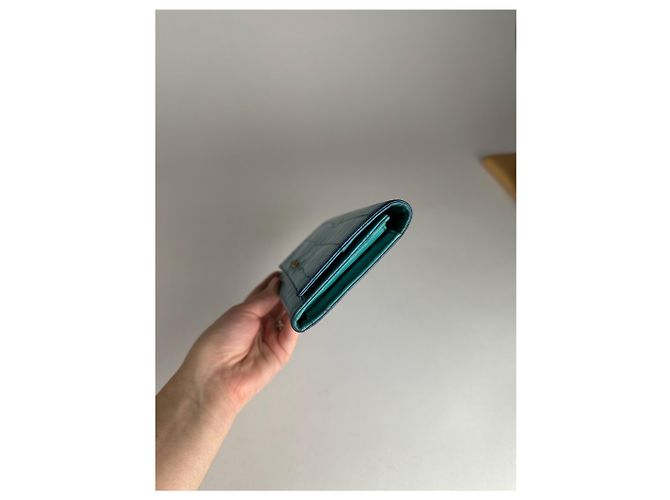 Vintage Miu Miu Leather Wallet Blue - view 4