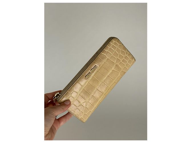 Vintage Miu Miu Leather Wallet White - view 7