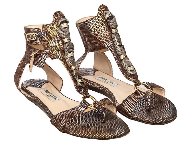 Sandali con cinturini goffrati Jimmy Choo Multicolore - vista 2