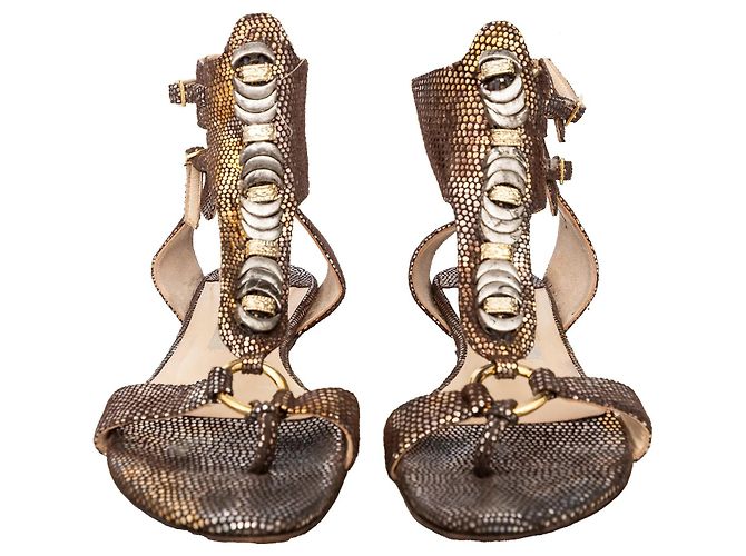 Sandali con cinturini goffrati Jimmy Choo Multicolore - vista 3