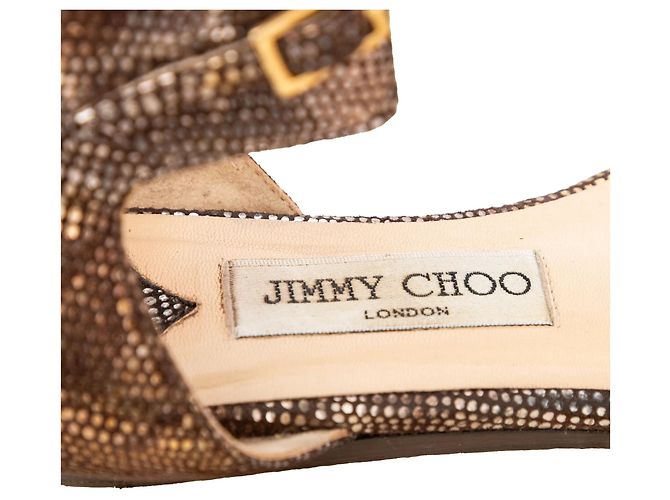 Sandali con cinturini goffrati Jimmy Choo Multicolore - vista 5
