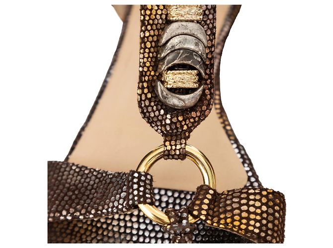 Sandali con cinturini goffrati Jimmy Choo Multicolore - vista 7