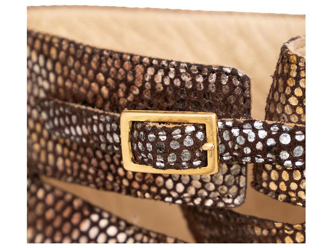 Sandali con cinturini goffrati Jimmy Choo Multicolore - vista 8